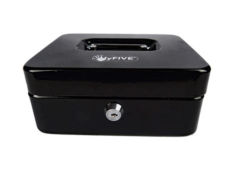 Buy Hyfive Petty Cash Box Mm Supplied With Keys And Removable