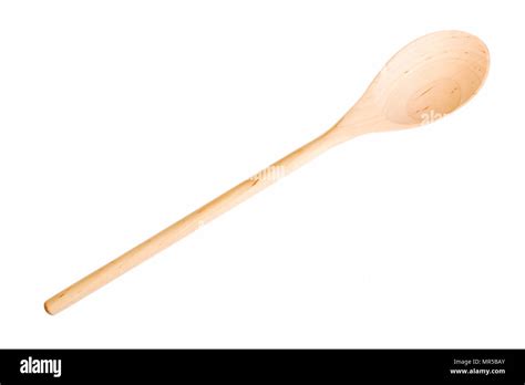 Wooden Spoon Isolated On White Background Stock Photo Alamy