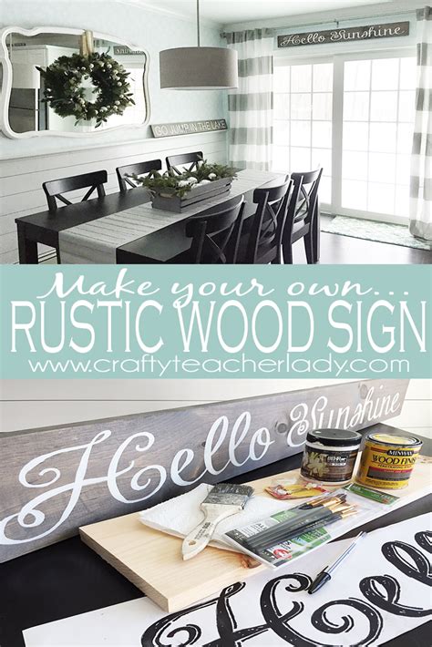 DIY Rustic Wood Sign Tutorial - Welcome