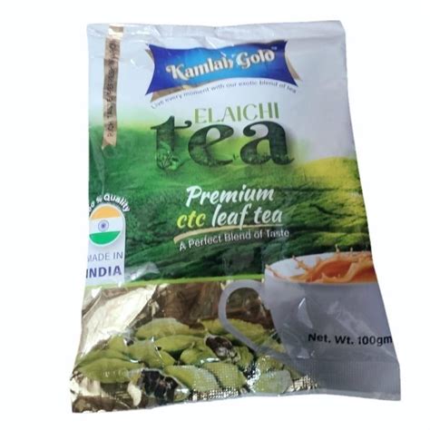 Packaging Size 100 G Cardamom Kamlah Gold Elaichi Premium Ctc Assam Tea Leaves At Rs 48packet