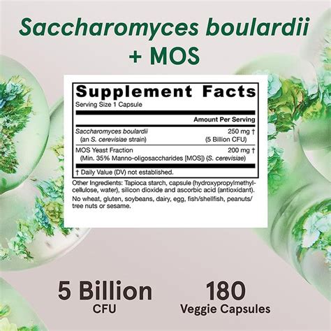 Jarrow Formulas Saccharomyces Boulardii Mos Billion Cfu