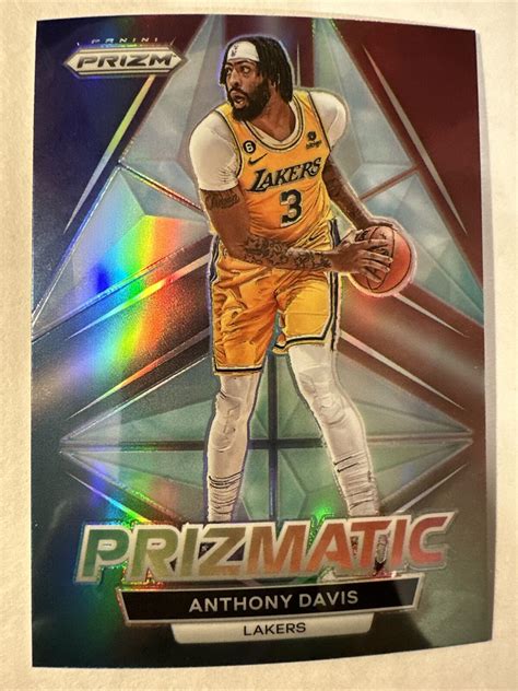 Anthony Davis 2022 23 Panini Prizm Prizmatic Prizm Silver 17 Los