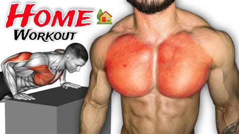 8 Easy Chest Workout At Home No Equipment Needed Youtube