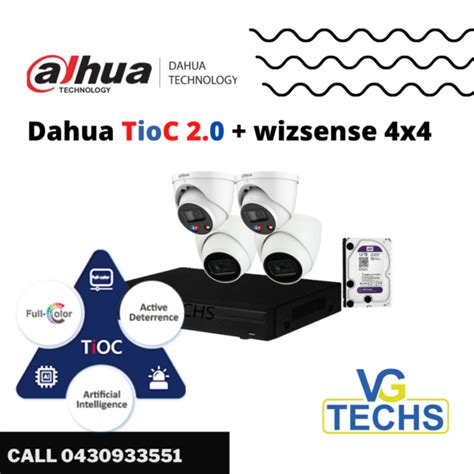 Dahua Tioc 2 SMD 4 IP CCTV Kit VG Techs