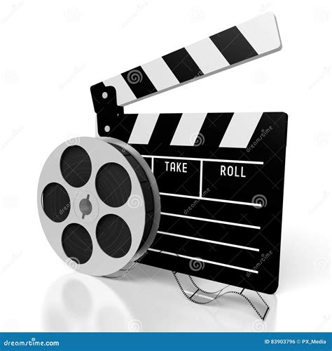 Clapperboard, Movies Concept Stock Illustration - Illustration of ...