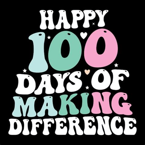 Premium Vector 100th Days Of School Hundred Days T Shirt Design