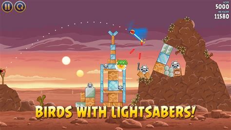 Angry Birds Star Wars Luke Skywalker screenshot