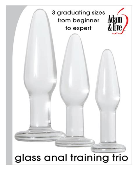 Adam Eve Glass Anal Training Trio Chute Store