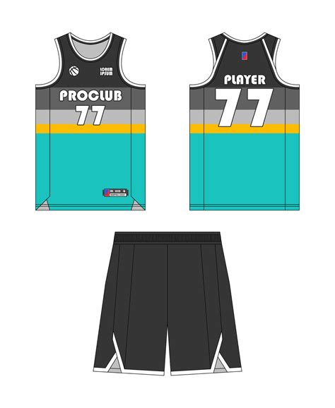 Jersey Basketball Template Design Basketball Uniform Mockup Design