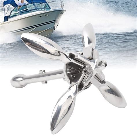 Buy Stainless Steel Boat Folding Grapnel Anchor For Fishing Boat