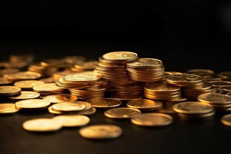 Premium Ai Image Golden Coins Falling