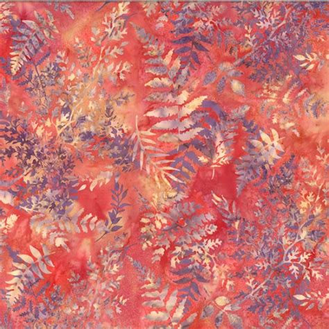 Hoffman Bali Batik U2489 419 Passion Tea Tossed Foliage By The Yard Jordan Fabrics