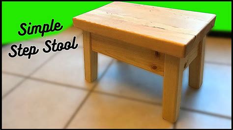 Make An Easy Step Stool With 2x4 S And Scrap Wood Youtube