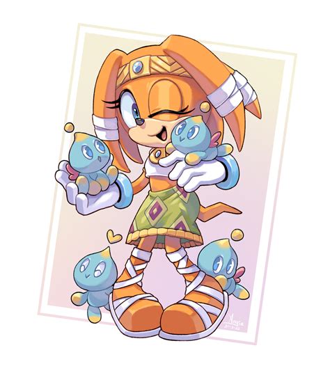 Neutral Chao And Tikal The Echidna Sonic And 1 More Drawn By