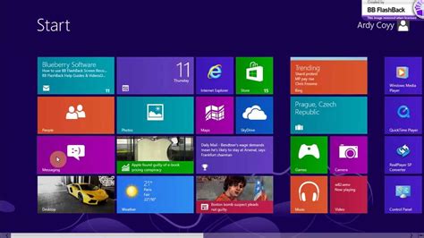 Tampilan Windows 8 Youtube