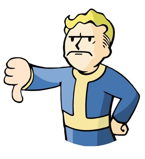 Vault Boy Thumbs Down Png I Made Sharing R Fallout