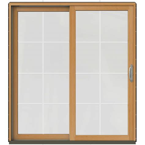 Andersen 72 In X 80 In 400 Series Frenchwood Left Hand Sliding Patio Door Fwg6068 L Wht Kit