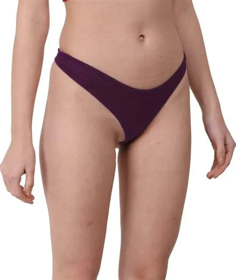 Buy The Blazze Wine Cotton Blend Women Thong Panty Xl Online At Best Prices In India Jiomart