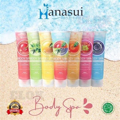 Hanasui Body Spa Body Exfoliator Gel Body Scrub Lulur Badan Ori