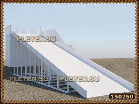 Высокая тюбинговая горка с фронтальной лестницей для коммерческого ...