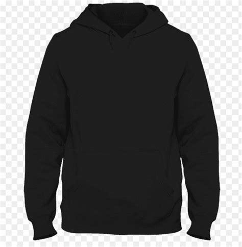 Plain Black Hoodie Png Image With Transparent Background throughout Blank Black Hoodie Template ...