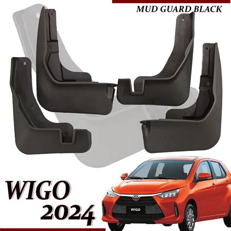 TOYOTA WIGO ALL NEW 2023 2024 Mud Guard Black Mudflaps MADE IN