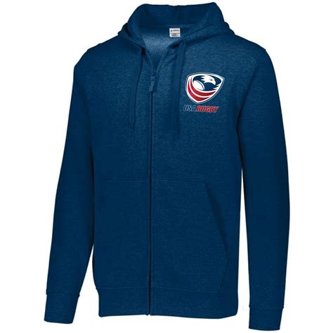 Usa Rugby Full Zip Fleece Hoodie World Rugby Shop