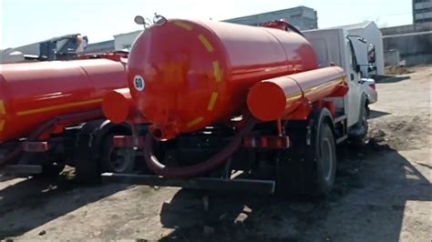 ГАЗон Некст (Next) Вакуумная бочка 4,3 с дополнительными баками под ...