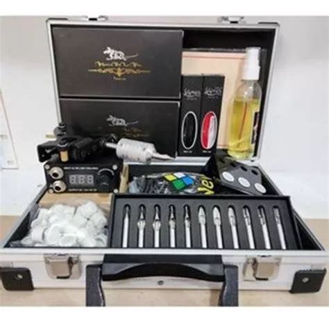 Kit Tatuagem Tattoo Iniciante C Maleta E Máquina Mz Parcelamento sem