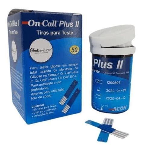 Tiras Glicemia On Call Plus Ii Cx Unidades Vipmed