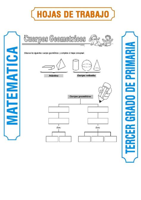 Cuerpos Geom Tricos Para Tercer Grado De Primaria Bonito Para Imprimir