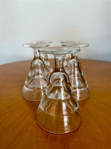 Verres Pieds Bistrot Duralex Vintage Transparent Vendu