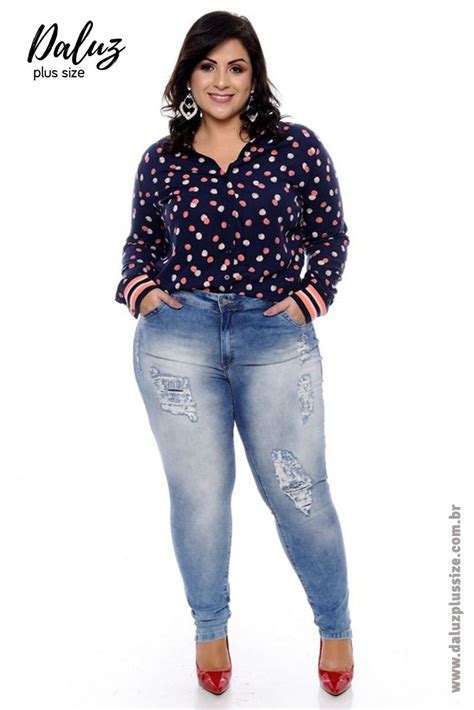 Pin De Miyhasitalauroitiro Em Gordinha De CalÇa Jeans Moda Moda Para