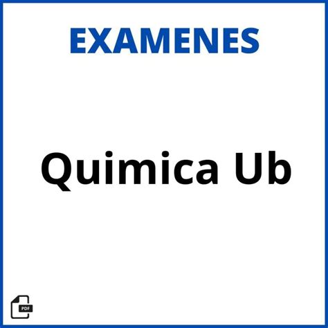 Examenes Quimica Usc