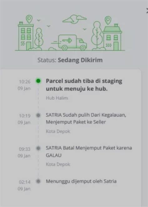 10 Potret Kocak Status Paket Dibawa Kurir Ngakak Banget