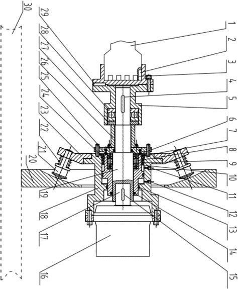 动态指向式旋向钻井工具动态导向模拟装置的制作方法