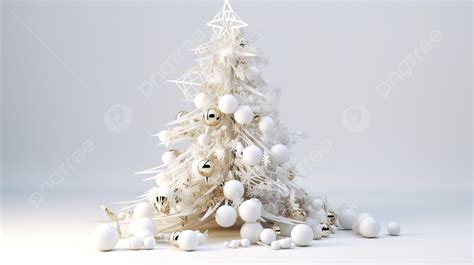 Glistening Snowy 3d Christmas Tree Background Pine Branch Pine