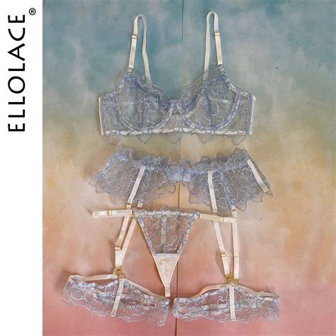 Uaang Ellolace Lace Sexy Underwear Erotic Lingerie Embroidery