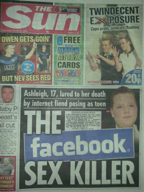 The Facebook Sex Killer Front Page In The Sun Newspaper On Flickr