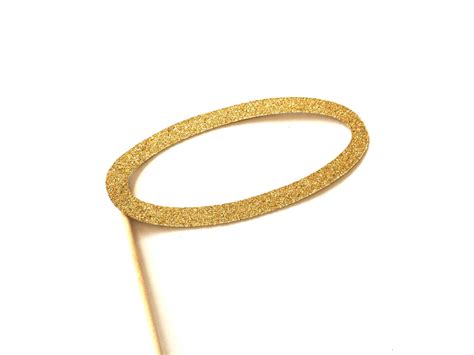 Photo Booth Props Angel Halo Gold Glitter Prop Etsy