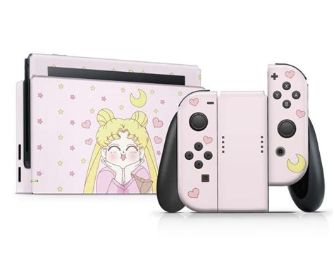 Sailor Moon Nintendo Switch Lite Skin Kawaii Pink Decal Skin Etsy