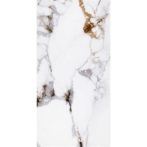 Barnaby White Marble Effect Gloss Wall Floor Tile Tile Mountain