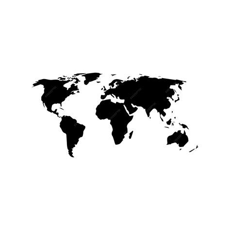Vecteur Dillustration De Carte Du Monde Vecteur Premium