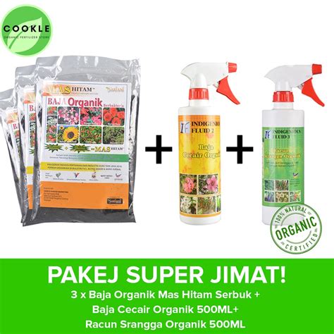 PAKEJ SUPER JIMAT BAJA ORGANIK MAS HITAM SERBUK 800g X 3 PEK BAJA