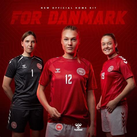 Camisetas Hummel de Dinamarca Euro 2022 Fútbol Femenino