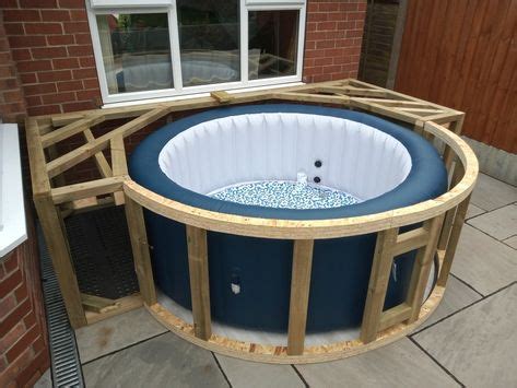 Inflatable Hot Tub Surrounds Ideas In Inflatable Hot Tubs Hot Tub Outdoor Hot Tub Garden