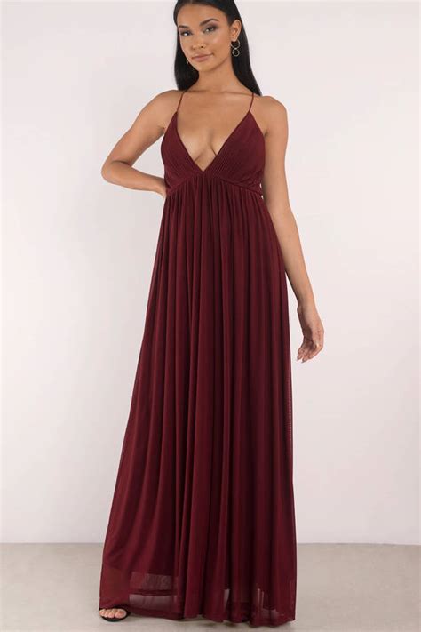 Mauve Dress Pleated Dress Deep V Dress Sweep Dress Maxi Dress