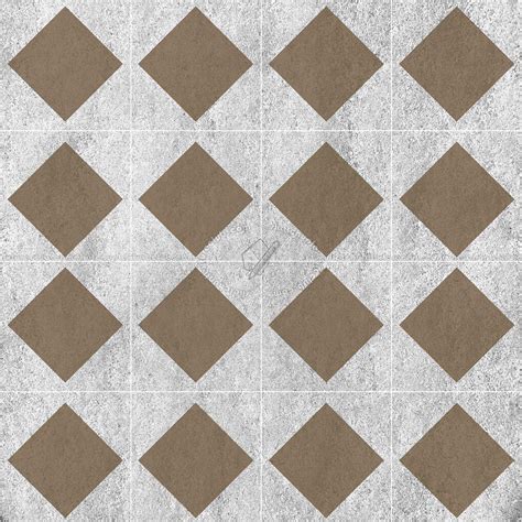 Checkerboard Cement Floor Tile Texture Seamless 13409