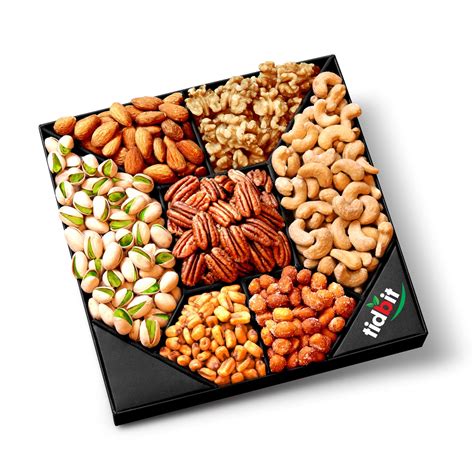 7 Section Assorted Nut Platter Nuts T Basket Assorted