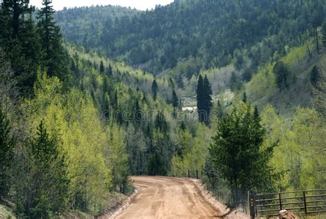 Mountain dirt road stock photo. Image of cloud, storm - 9849104